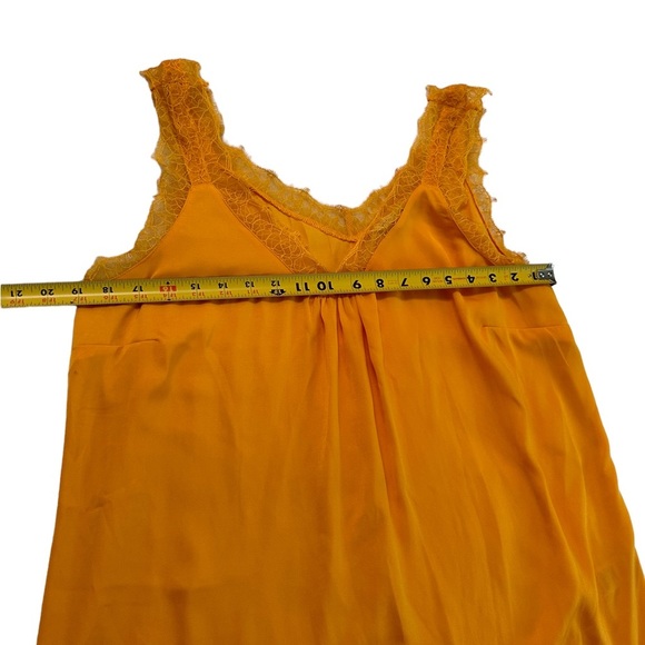 Soft Surroundings Baja Tunic in Artisan Gold Orange Lace Edge Blouse Size Large - Picture 15 of 17